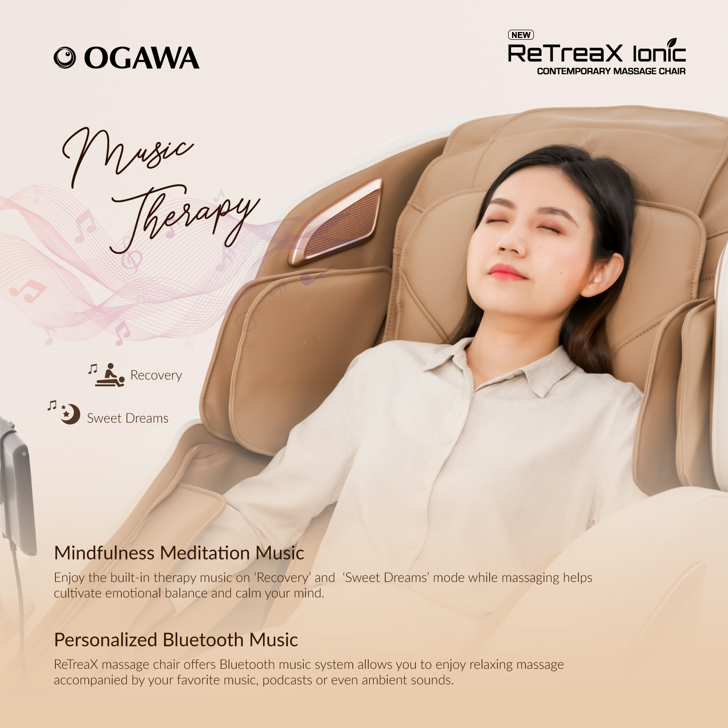 Trade In NEW Arrival Ogawa RetreaX Ionic Contemporary Massage